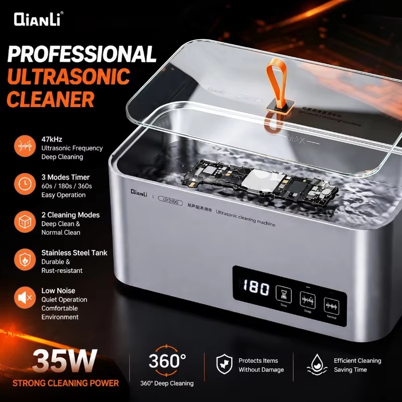 Body Jewelry Cleaner - QIANLI QX9000 Ultrasonic Cleaner 35W 47kHz