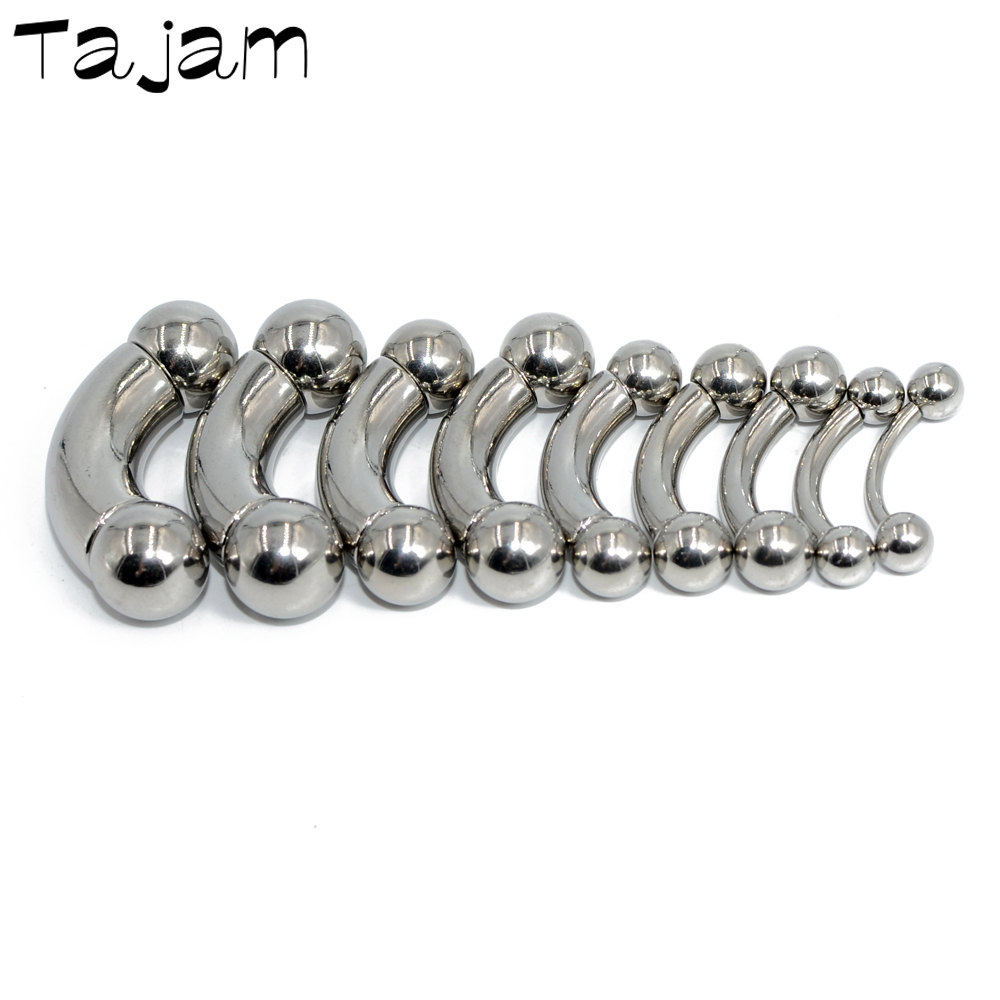 1PC Stainless Steel Straight B - Nipple Bar Curved 评论和价格