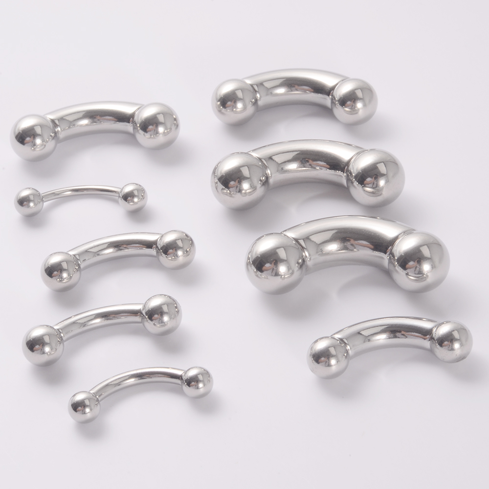 1PC Stainless Steel Straight B - Nipple Bar Curved 评论和价格