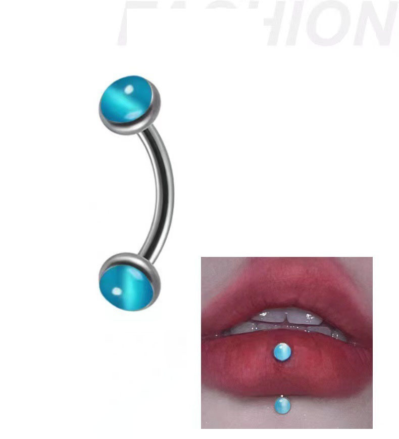 1Piece Eyebrow Piercing Banana - Eyebrow Curved Barbell 评论和价格