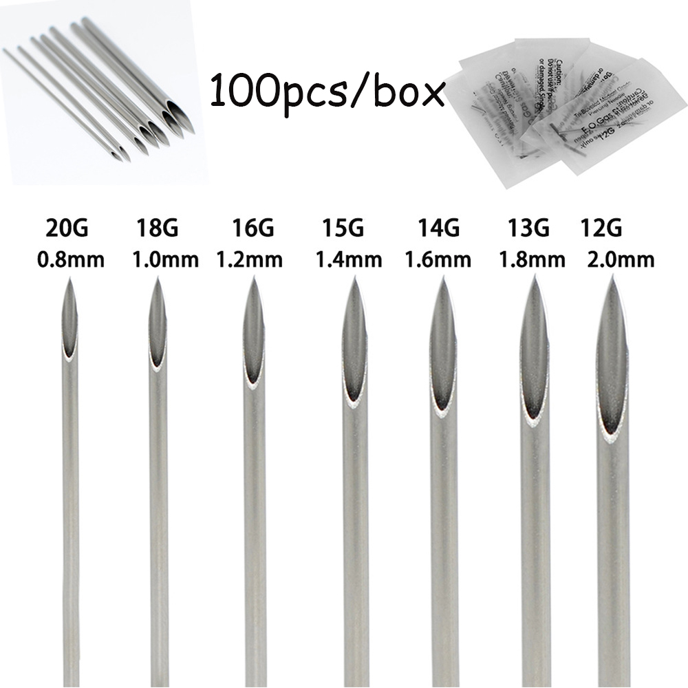 10-1000pcs Body Piercing Needl - Body Jewelry Tool 评论和价格