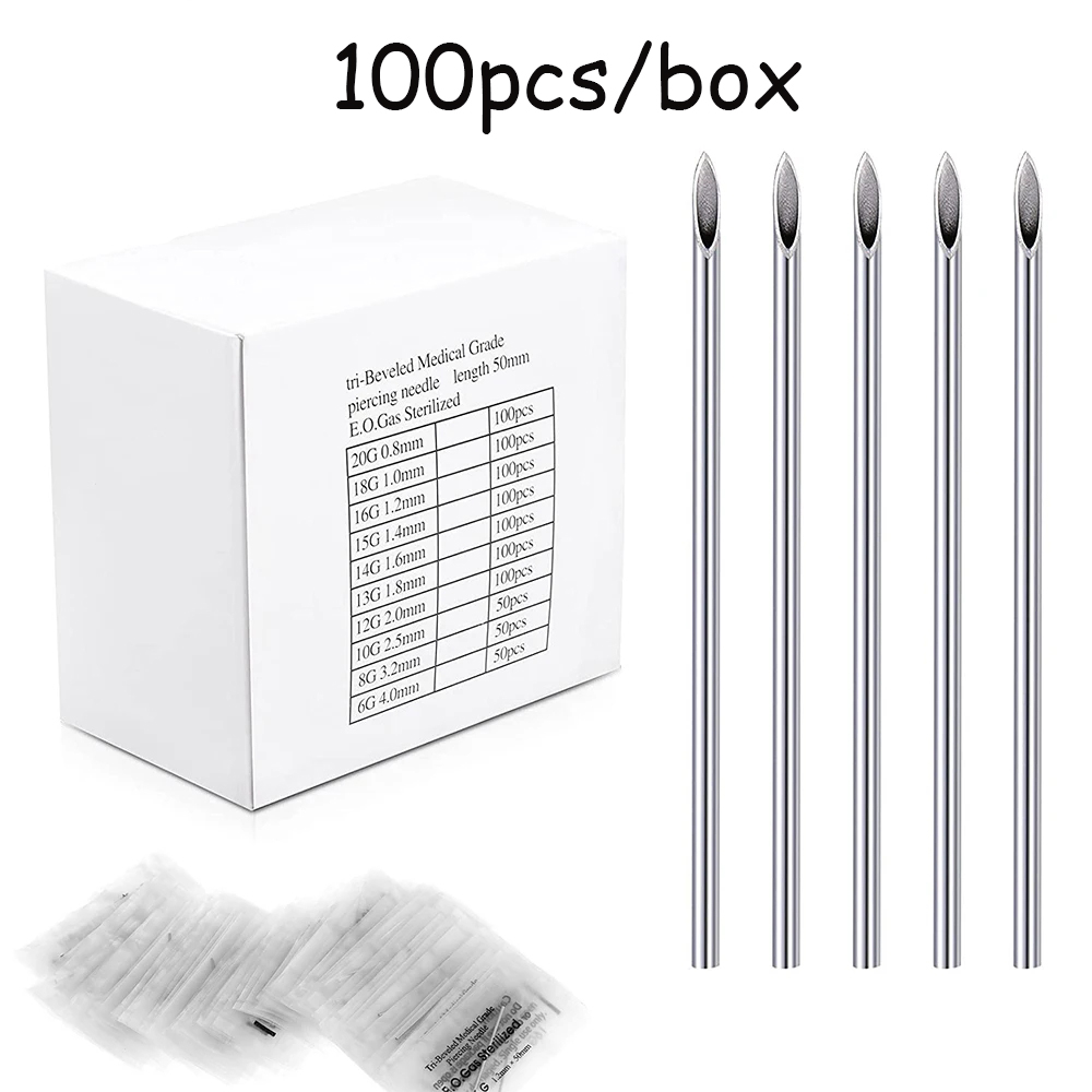 10-1000pcs Body Piercing Needl - Body Jewelry Tool 评论和价格