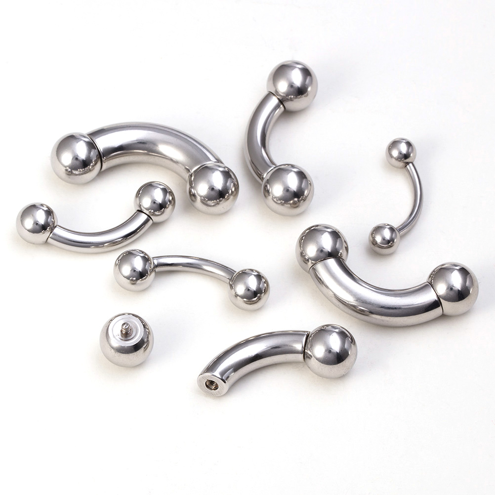 1pc Big Size Genital Curved Ba - Nipple Bar Curved 评论和价格