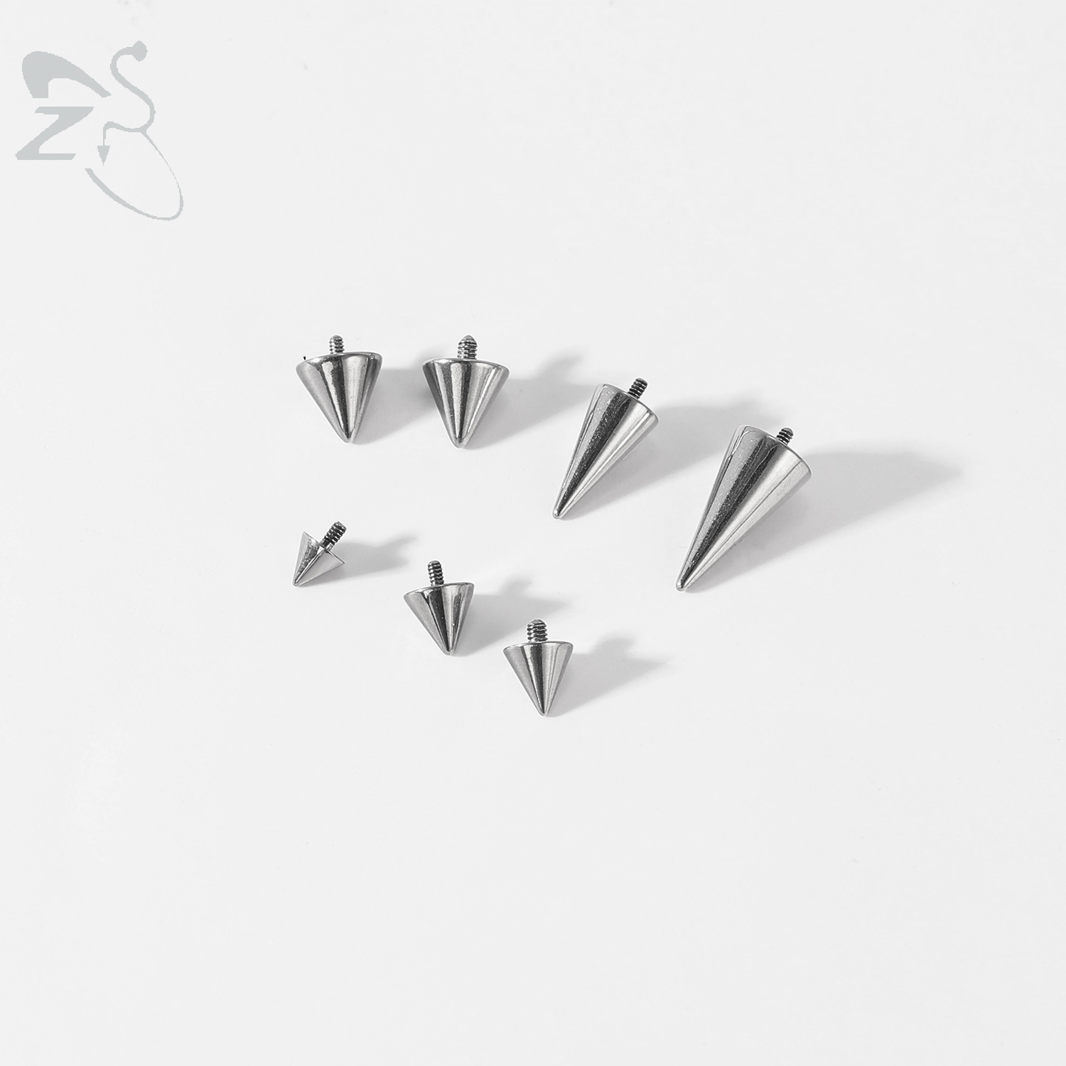 ZS 1PC Star Heart Spike Lip La - Body Jewelry Internally Threaded 评论和价格