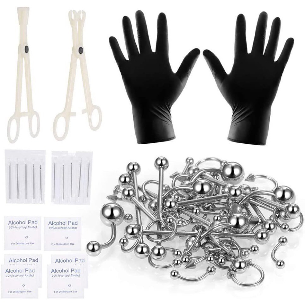 150/140/85/70/42Pcs Body Pierc - Body Jewelry Tool 评论和价格
