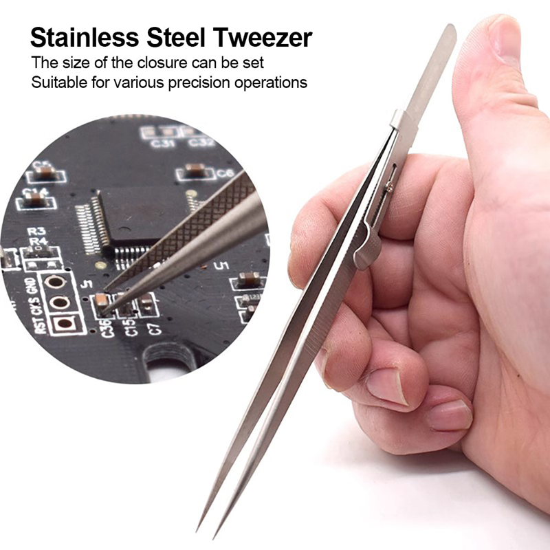 Adjustable Self Clamping Tweez - Body Jewelry Tool 评论和价格