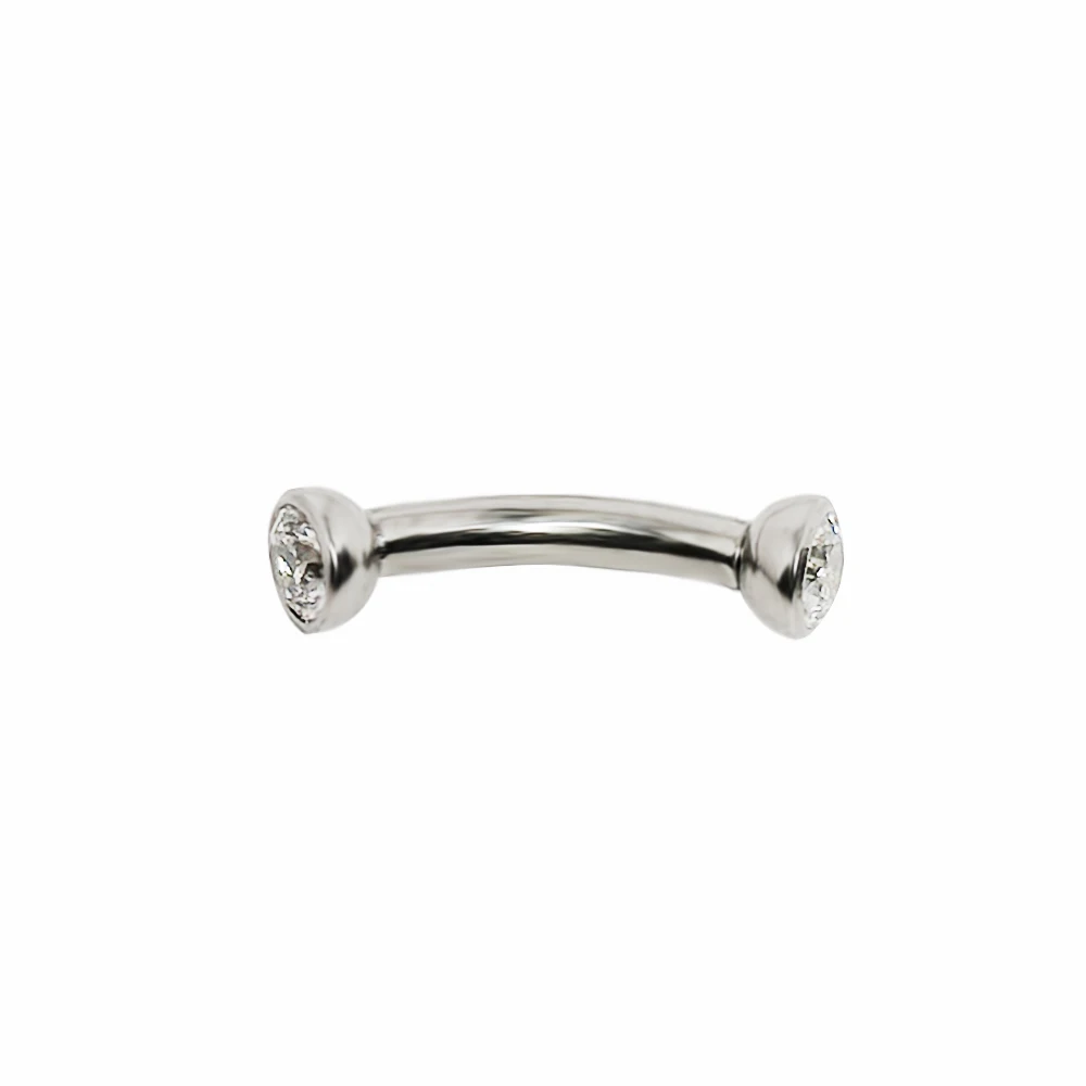 F136 Titanium Piercings Eyebro - Eyebrow Curved Barbell 评论和价格