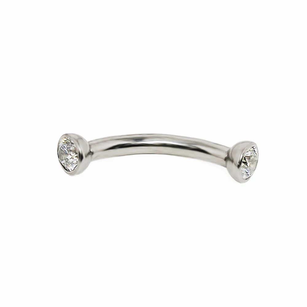 F136 Titanium Piercings Eyebro - Eyebrow Curved Barbell 评论和价格