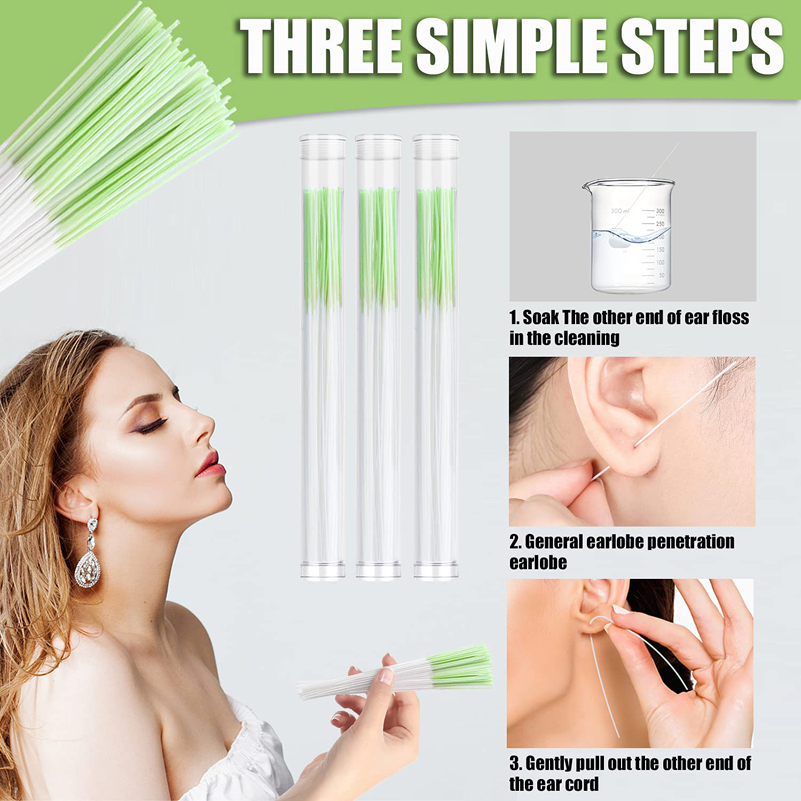 60Pcs Piercing Jewelry Ear Cle - Body Jewelry Cleaner 评论和价格