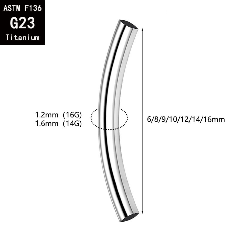5 Pcs/Lot ASTM F136 Titanium I - Body Jewelry Internally Threaded 评论和价格