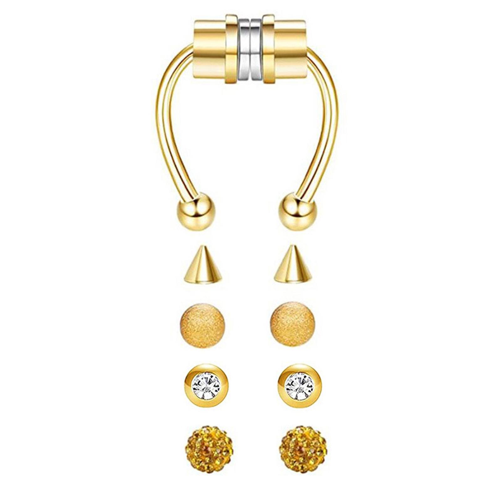 Stainless Steel Magnetic Fake  - Body Jewelry Shop 评论和价格