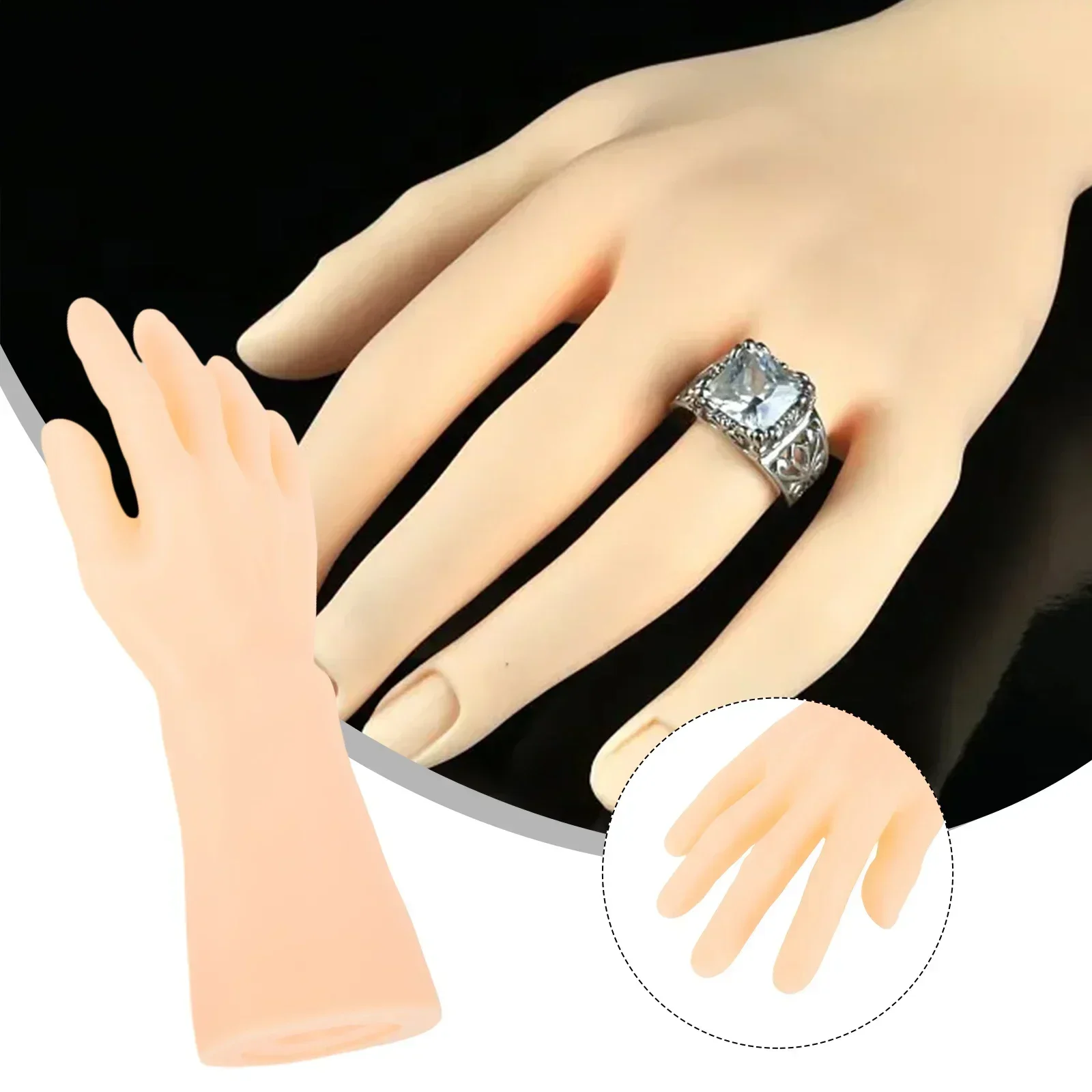 Male Right Hand Silicone Displ - Body Jewelry Shop 评论和价格