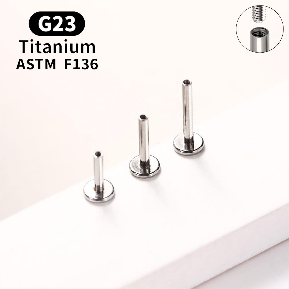 10PCS G23 Titanium Piercing In - Body Jewelry Internally Threaded 评论和价格