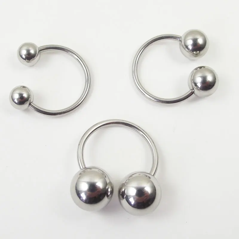 1Pcs Stainless Steel Barbell H - Nipple Bar Curved 评论和价格