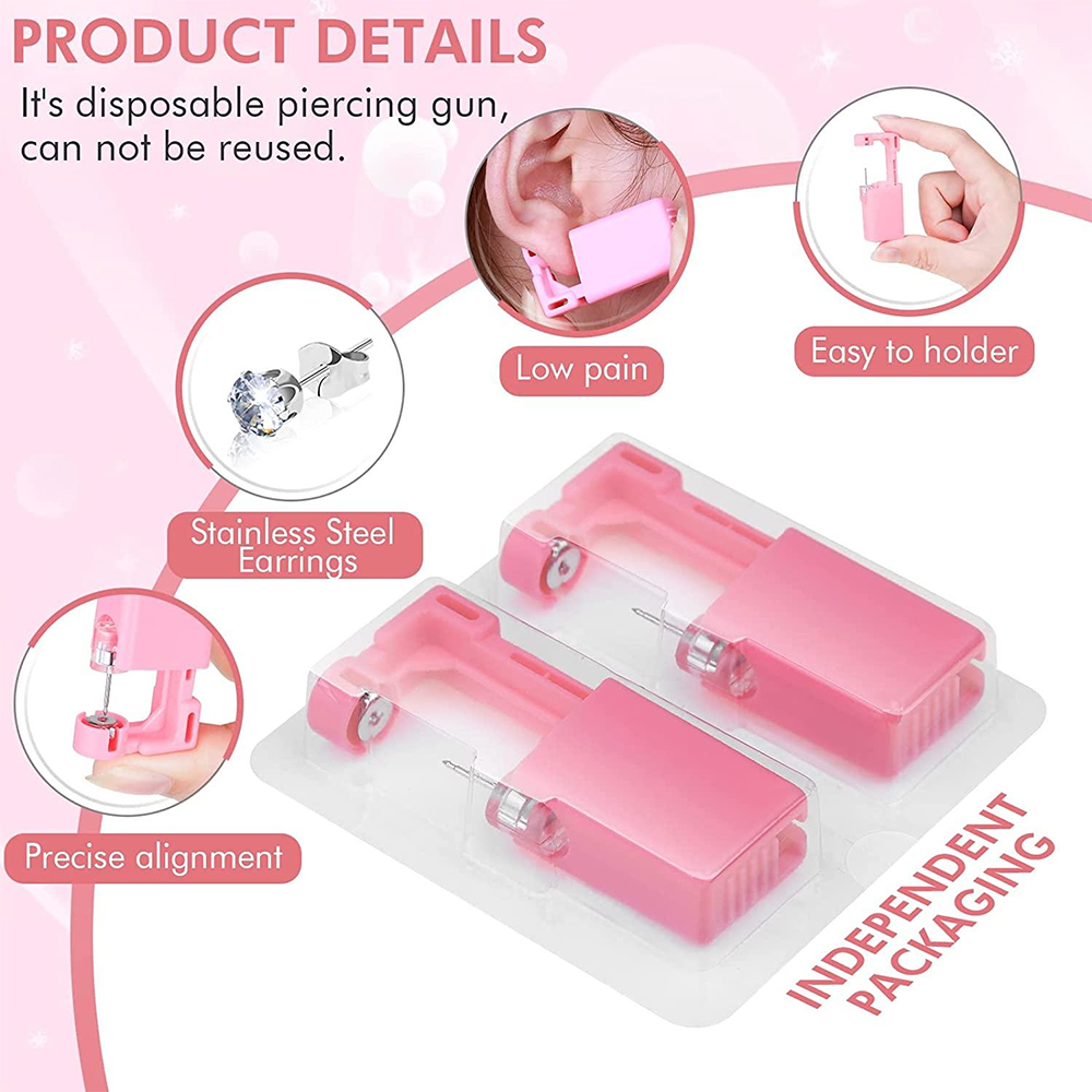1PC/4PCS Pink Disposable Ear P - Body Jewelry Cleaner 评论和价格