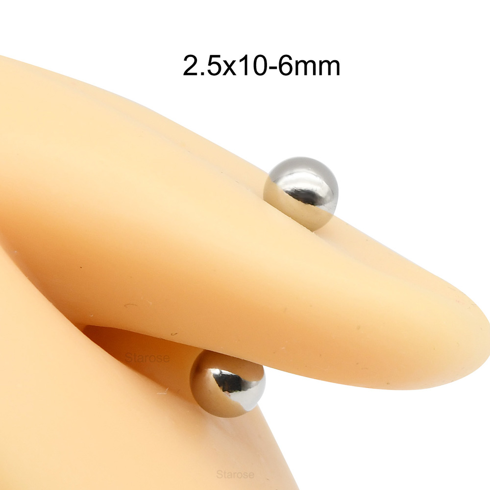 1Pc 12G-00G Stainless Steel St - Body Jewelry Internally Threaded 评论和价格