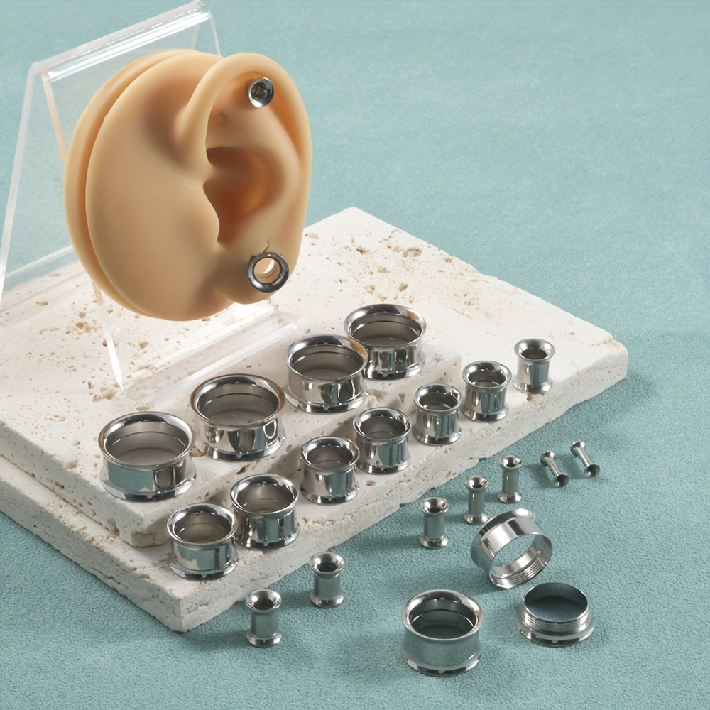 1 Pair/12 Pairs Set Stainless  - Body Jewelry Internally Threaded 评论和价格